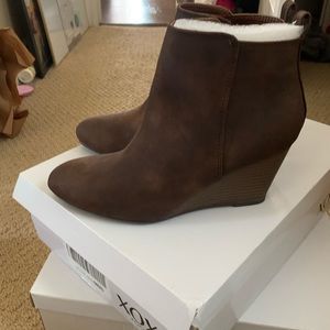 XOXO Wedge Ankle Booties